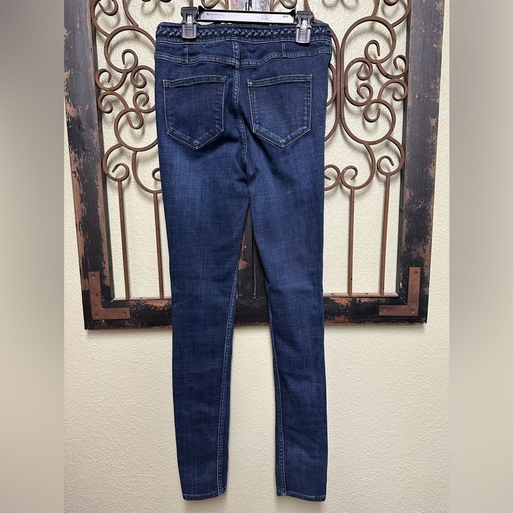 Abercrombie & Fitch dark wash high rise skinny jeans